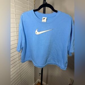 Nike Sky Blue Short-Sleeve Swoosh Tee